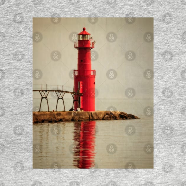 The Red Lighthouse by machare